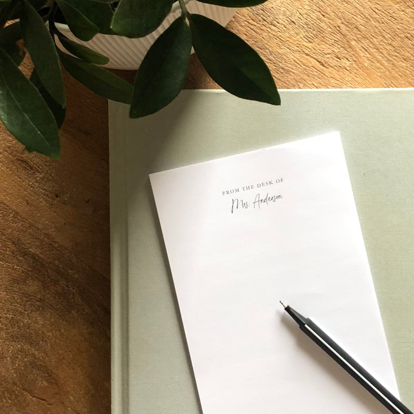 "From The Desk Of" Personalized Notepad