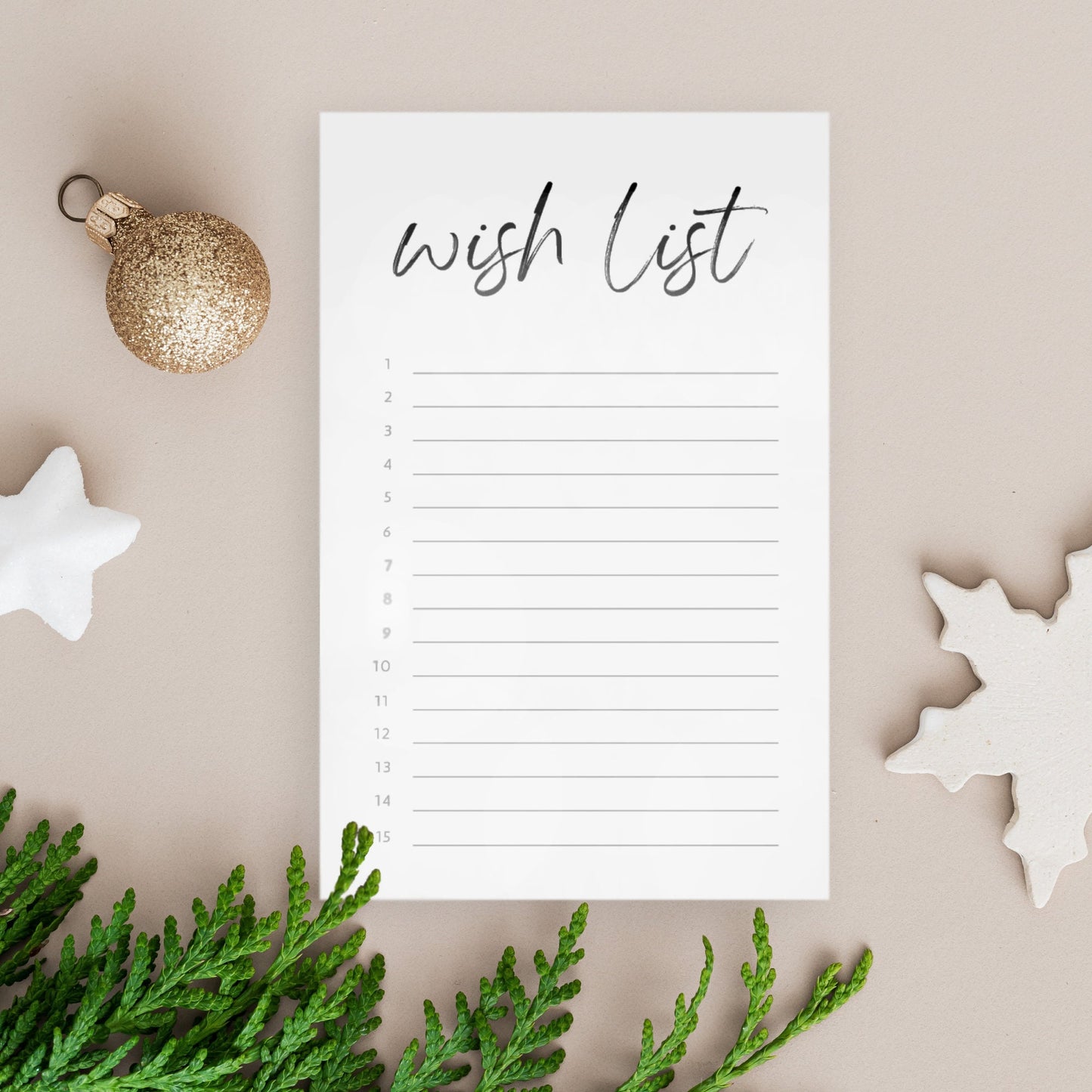 Wish List Notepad