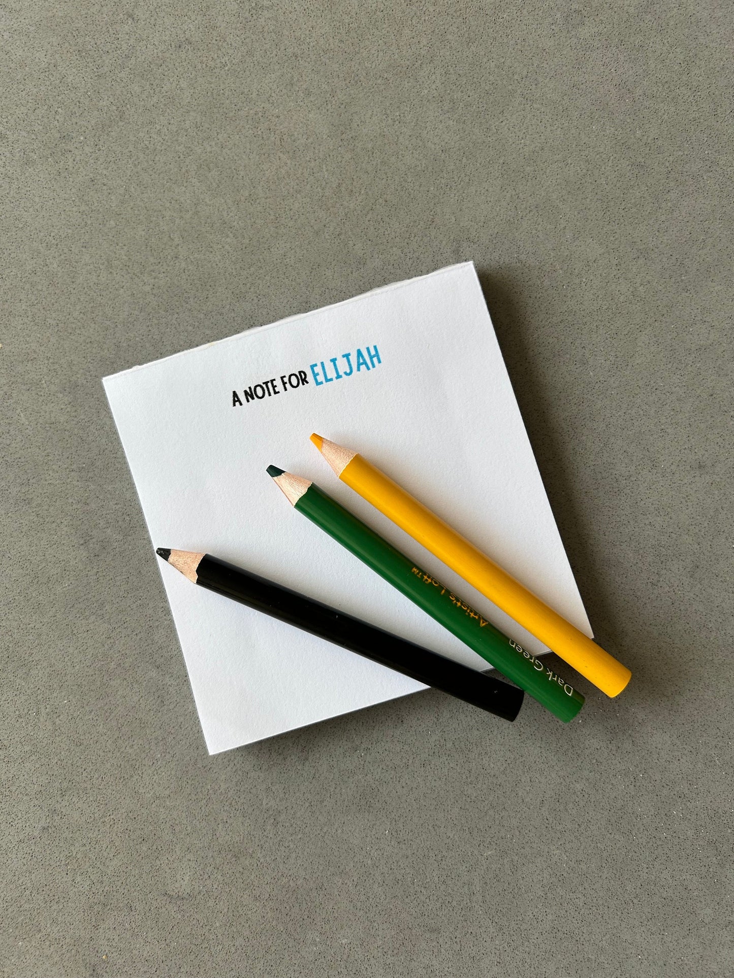 "A Note For" Personalized Kids Lunchbox Notepad