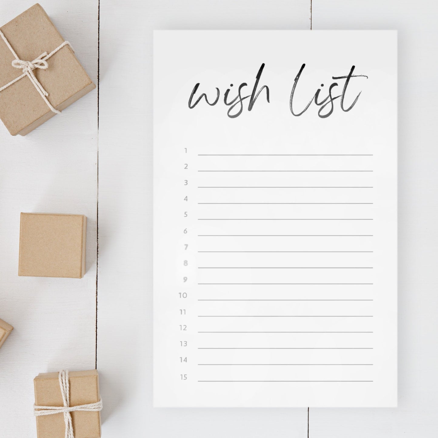 Wish List Notepad