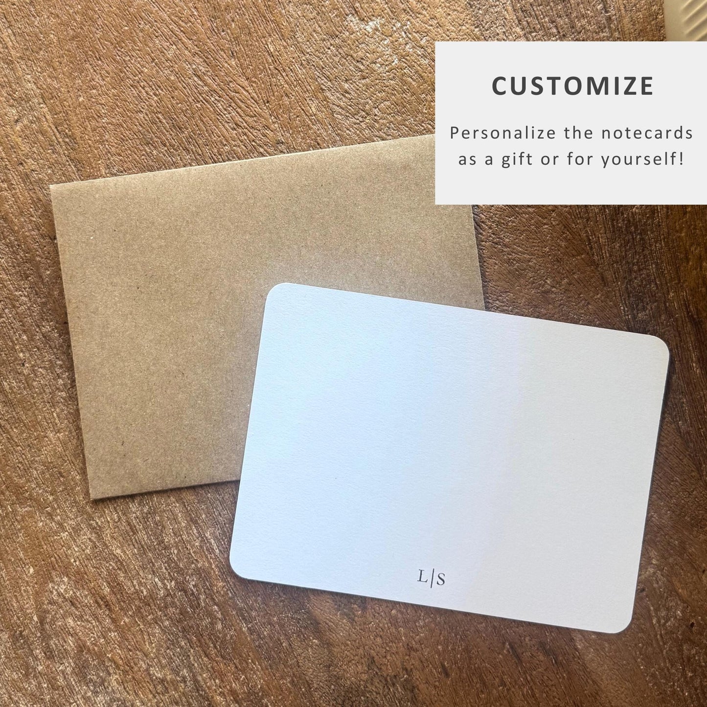 Monogram Personalized Notecards