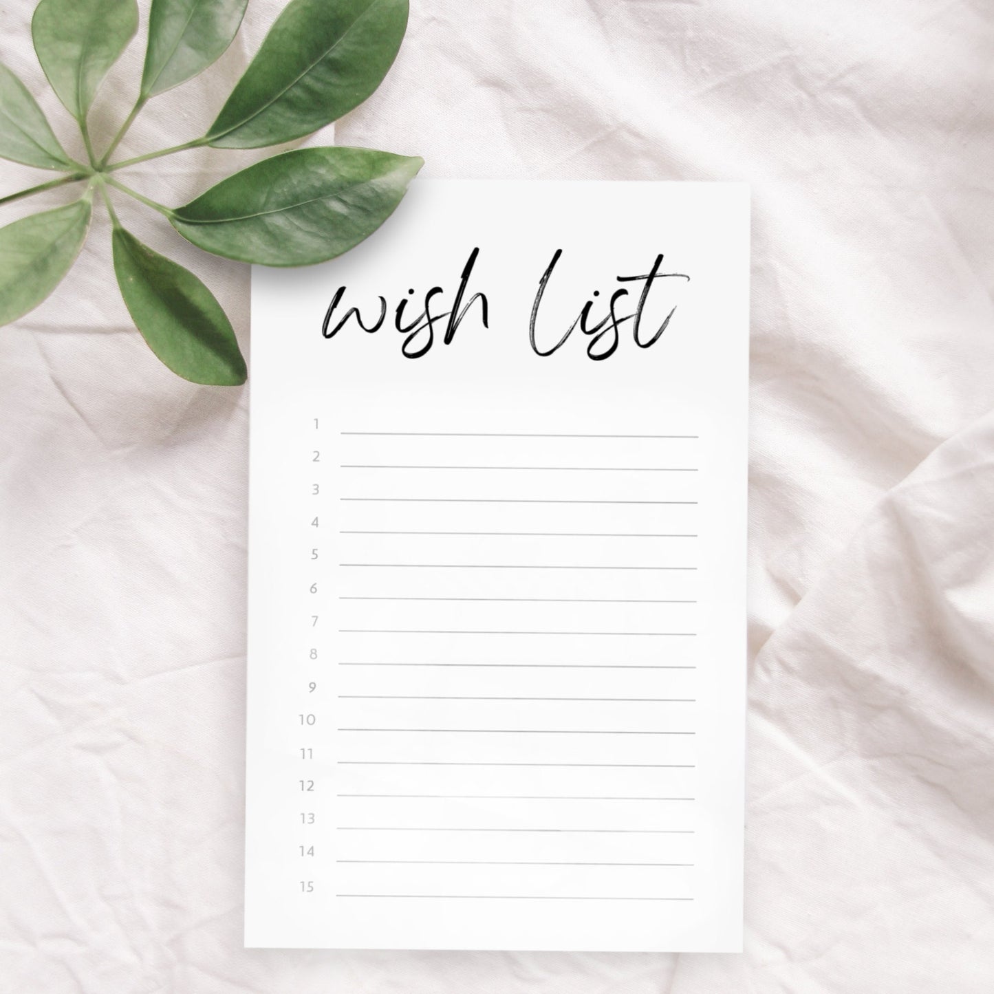 Wish List Notepad