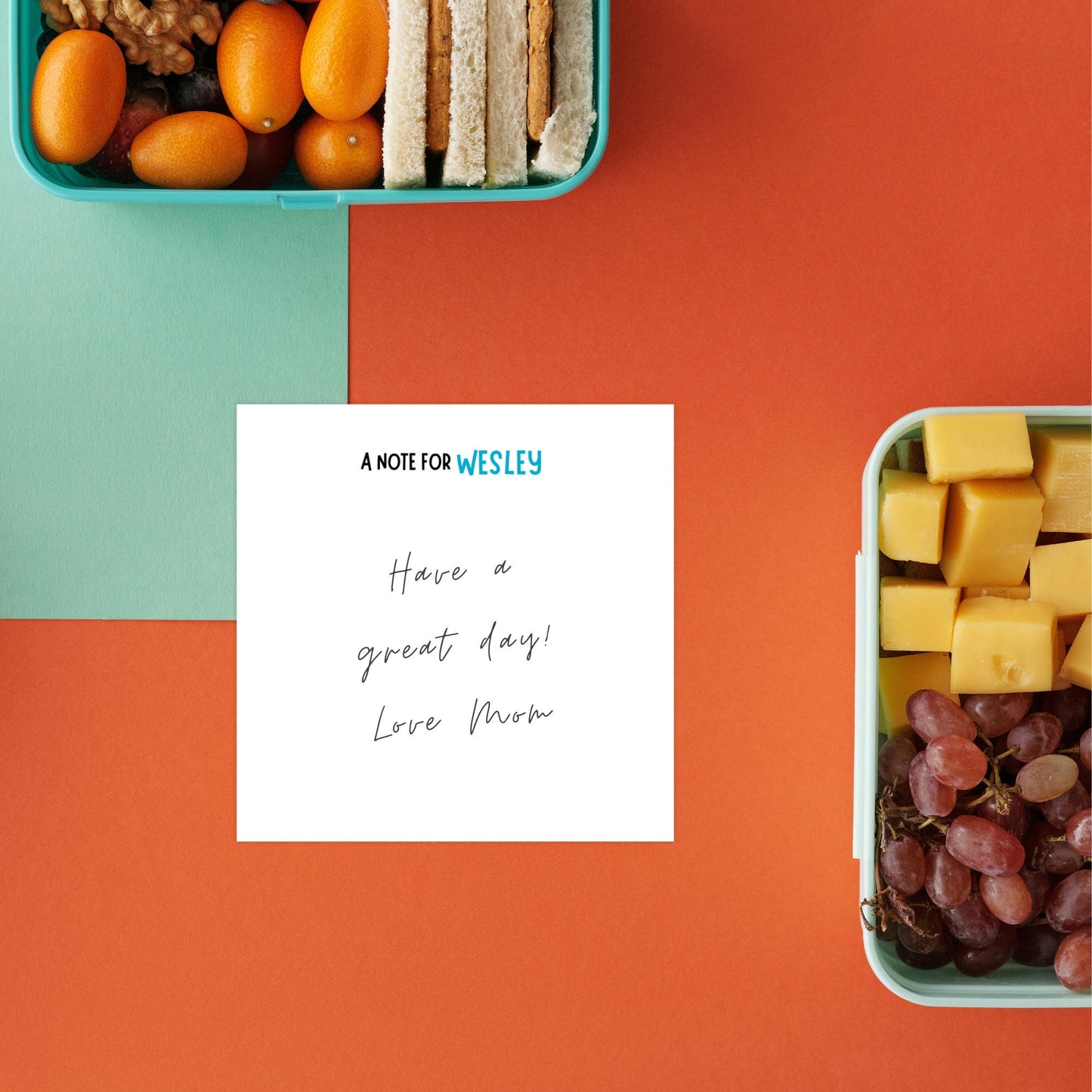 "A Note For" Personalized Kids Lunchbox Notepad