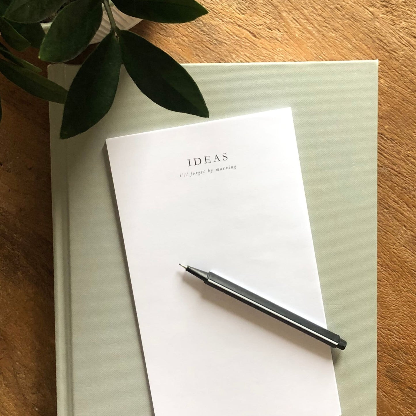 "Ideas I’ll Forget by Morning" Notepad