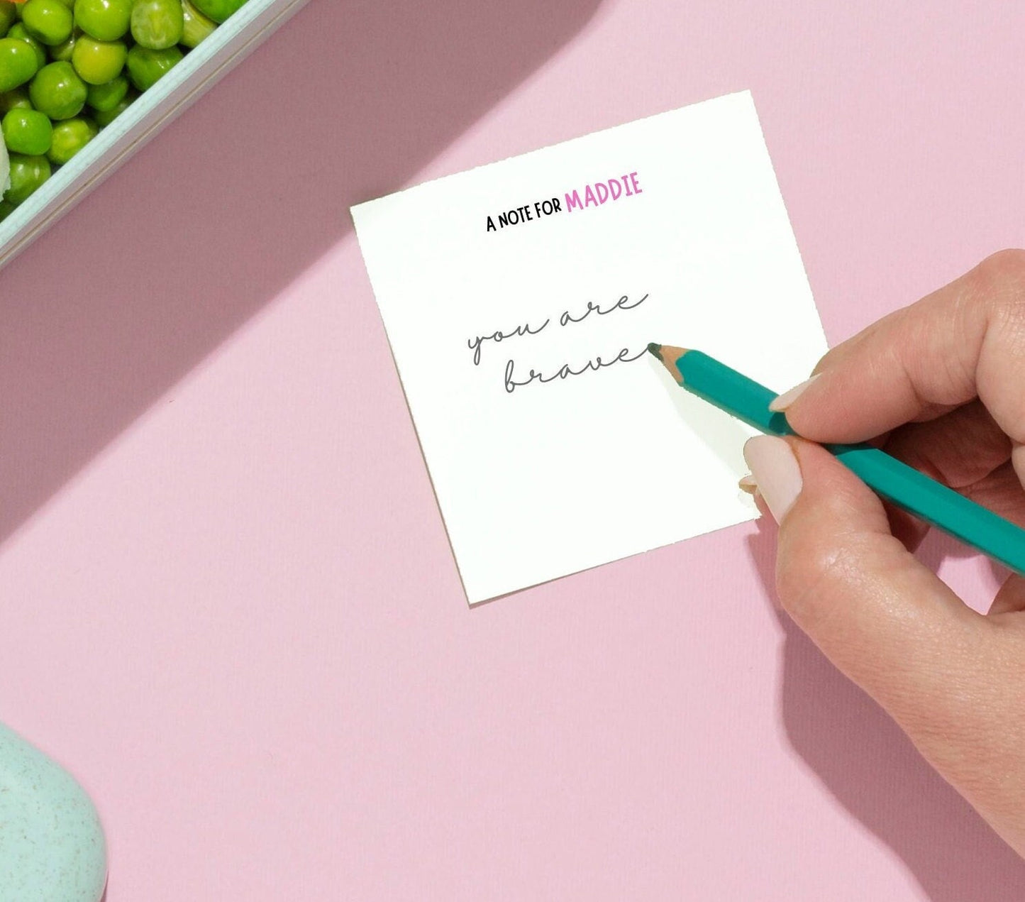 "A Note For" Personalized Kids Lunchbox Notepad