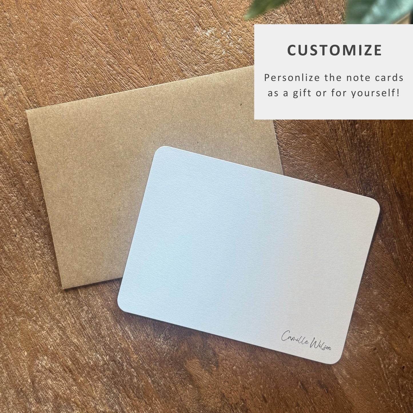 Personalized with Name Notecards
