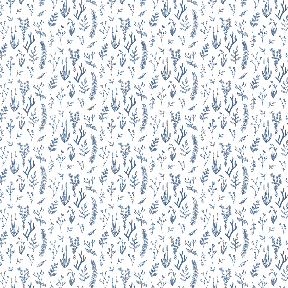 Blue Floral Envelope Liner