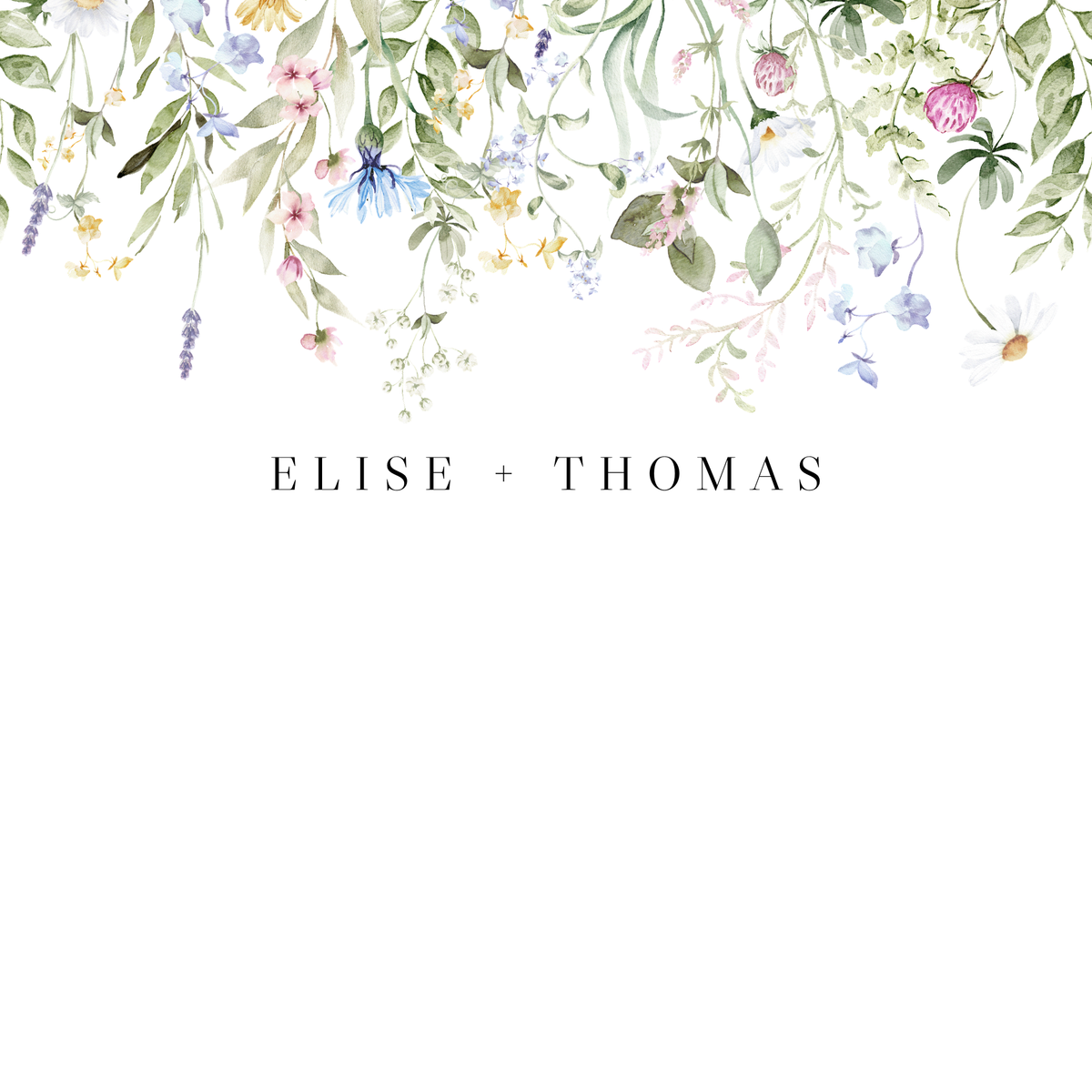 Personalized Floral Envelope Liner