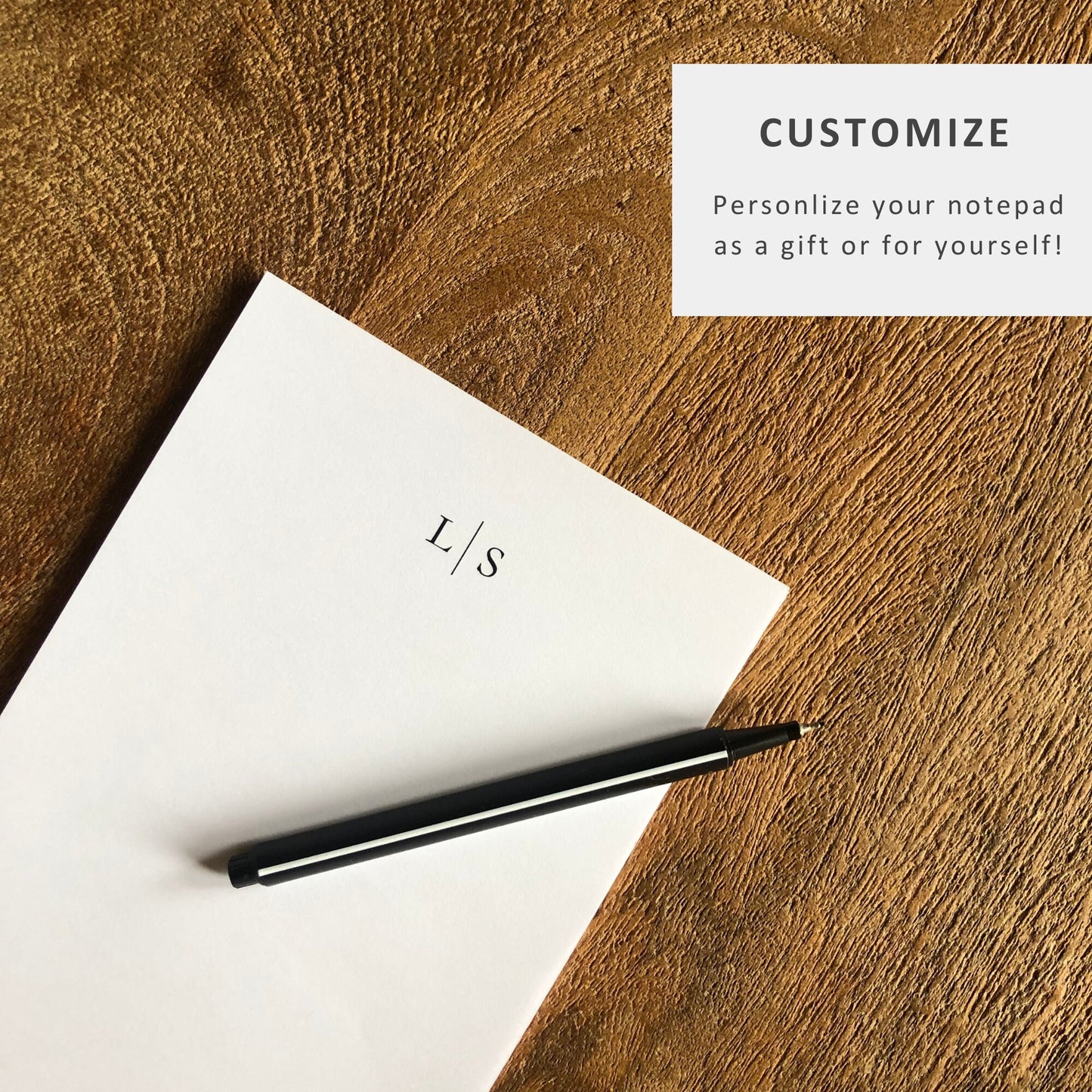 Monogram Personalized Notepad