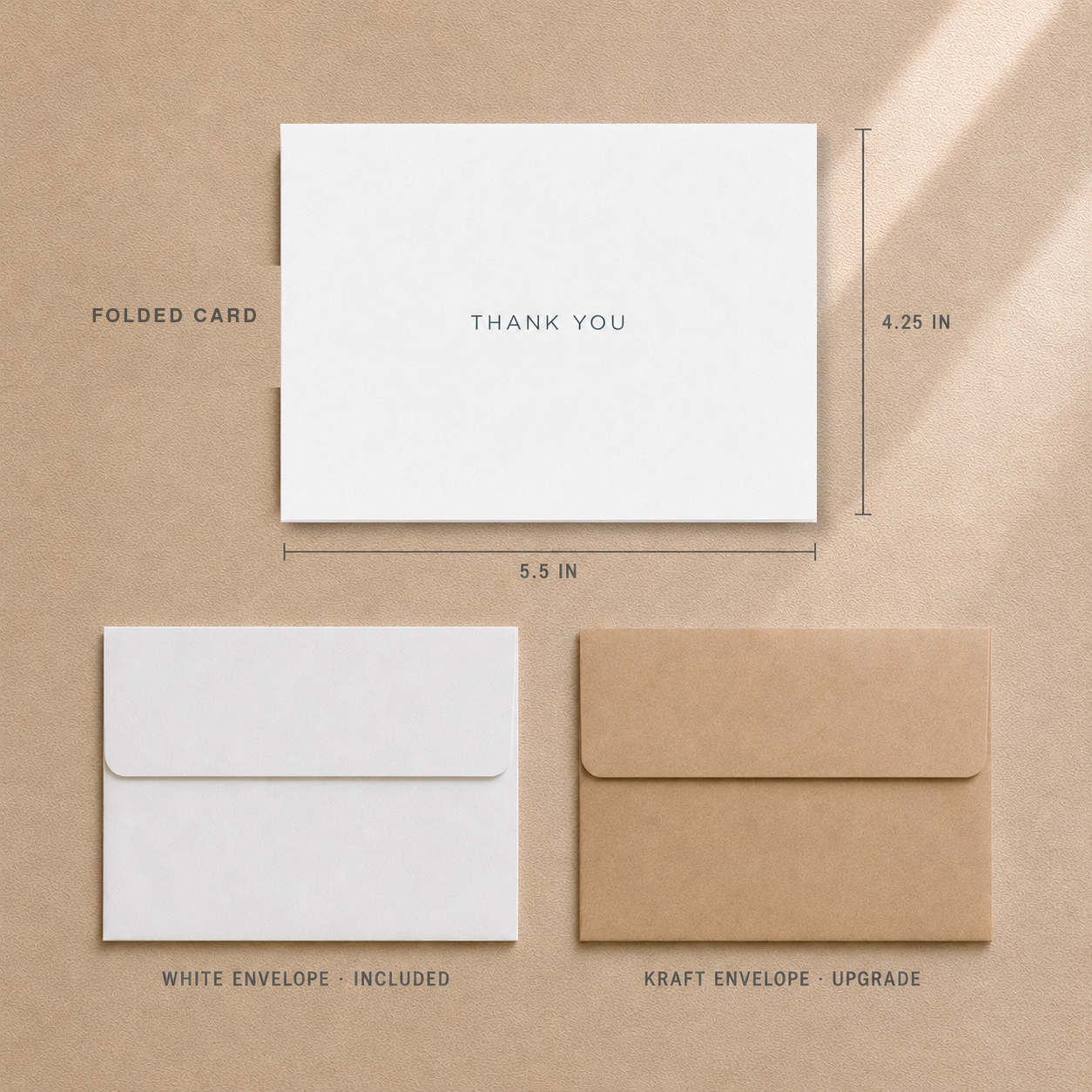 Thank You Custom Design Folded Cards