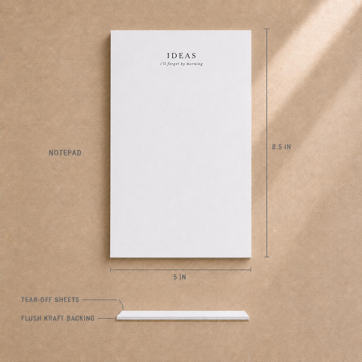 Ideas I'll Forget by Morning Notepad