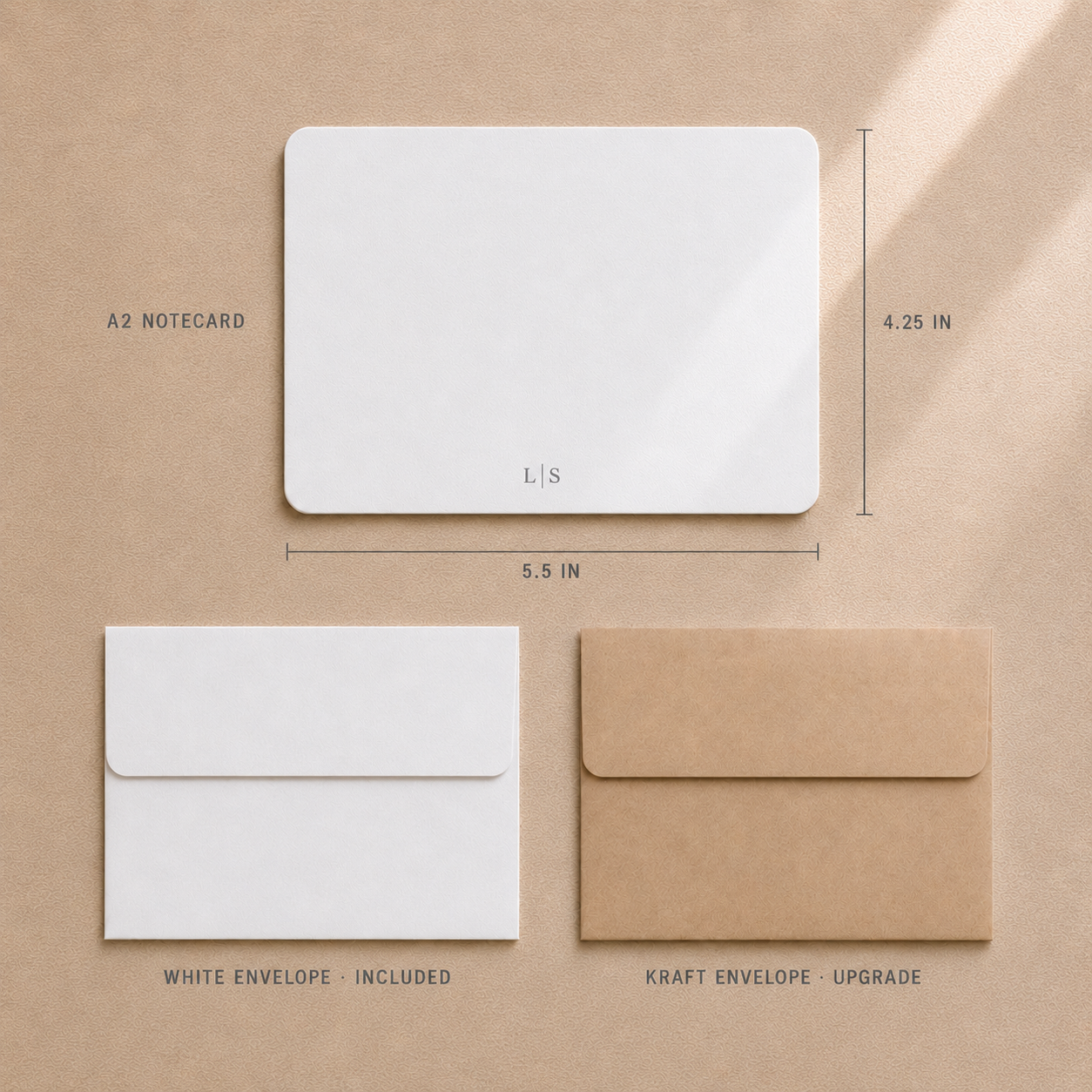 Monogram Notecard Set