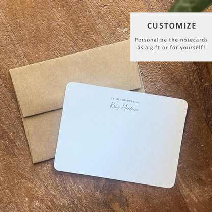 "From the Desk of" Personalized Notecards