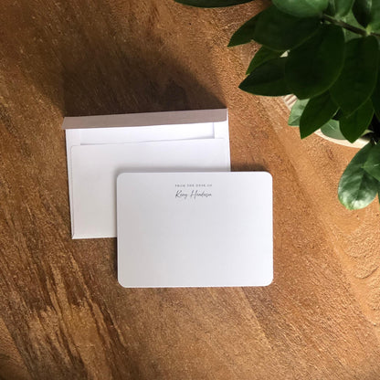 "From the Desk of" Personalized Notecards