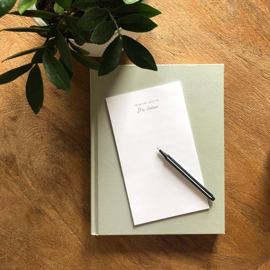 "From The Desk Of" Personalized Notepad
