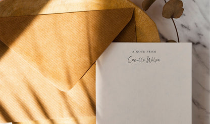 "A Note From" Personalized Notepad