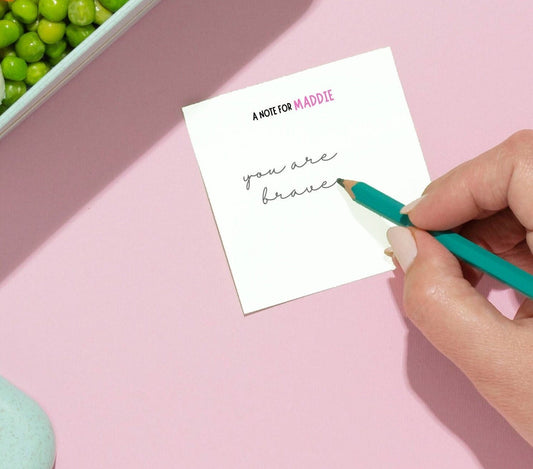 "A Note For" Personalized Kids Lunchbox Notepad