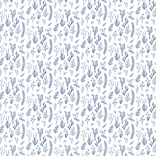Blue Floral  Envelope Liner