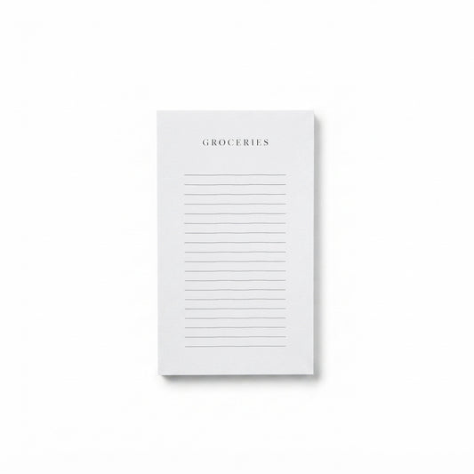 Grocery List Lined Notepad
