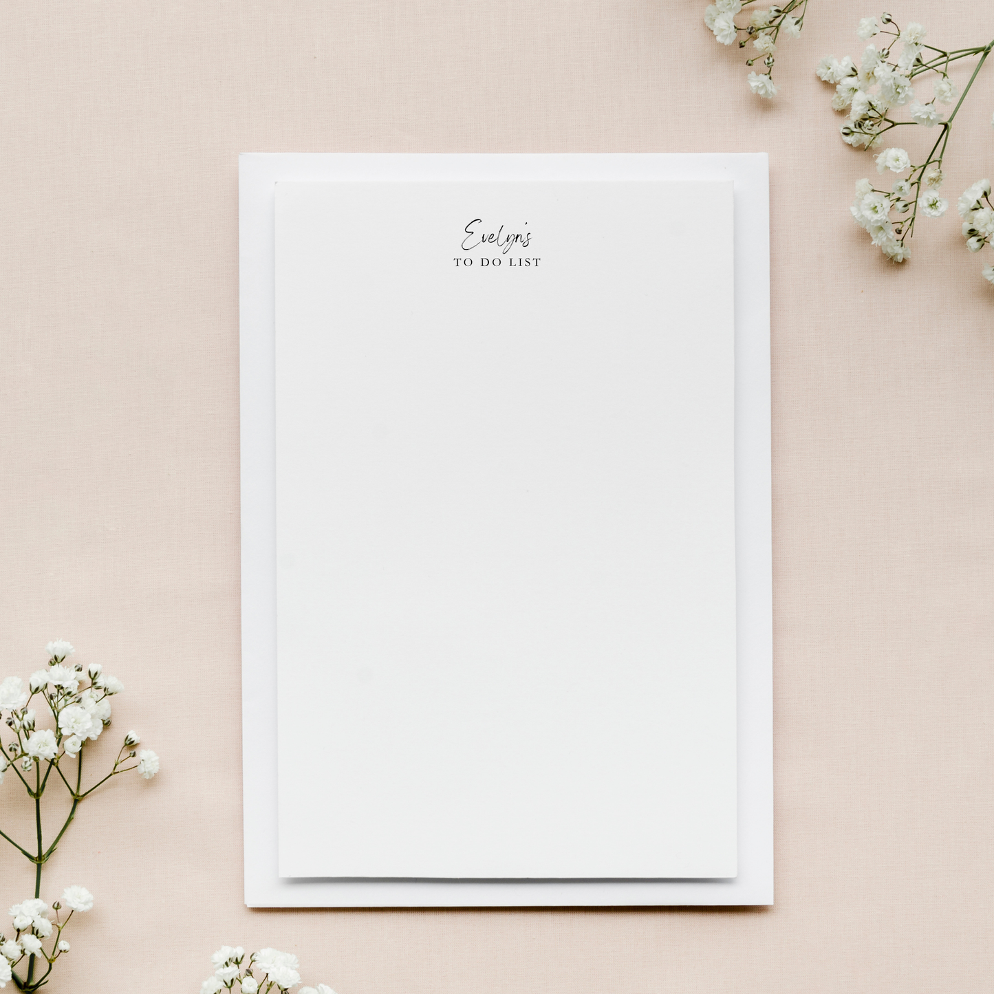 Personalized To Do List Notepad