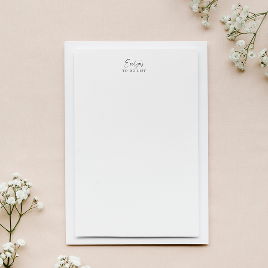 Personalized To Do List Notepad