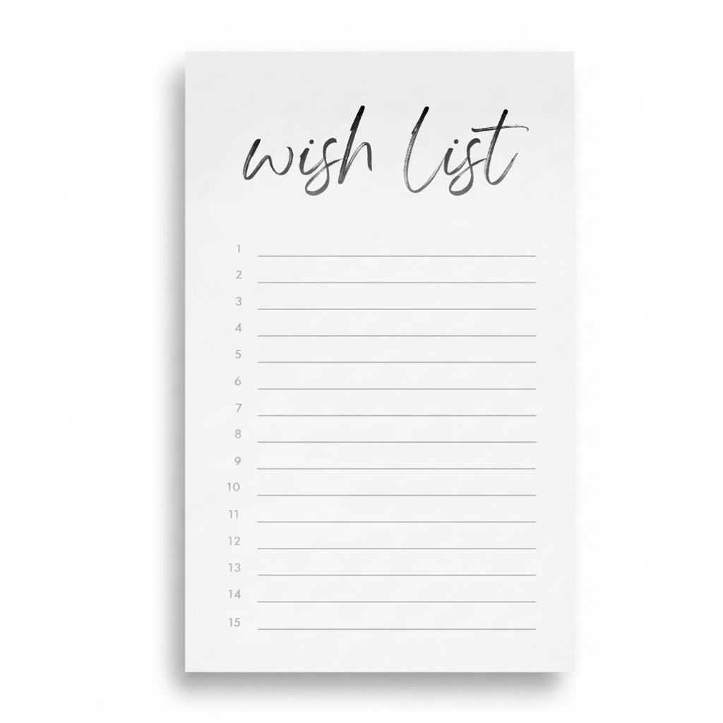 Wish List Notepad