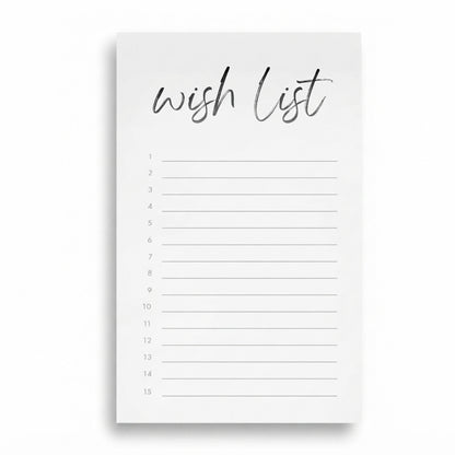 Wish List Notepad