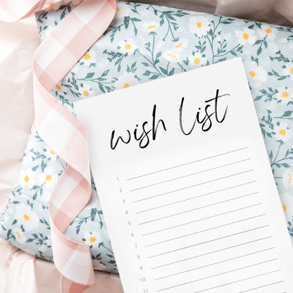 Wish List Notepad