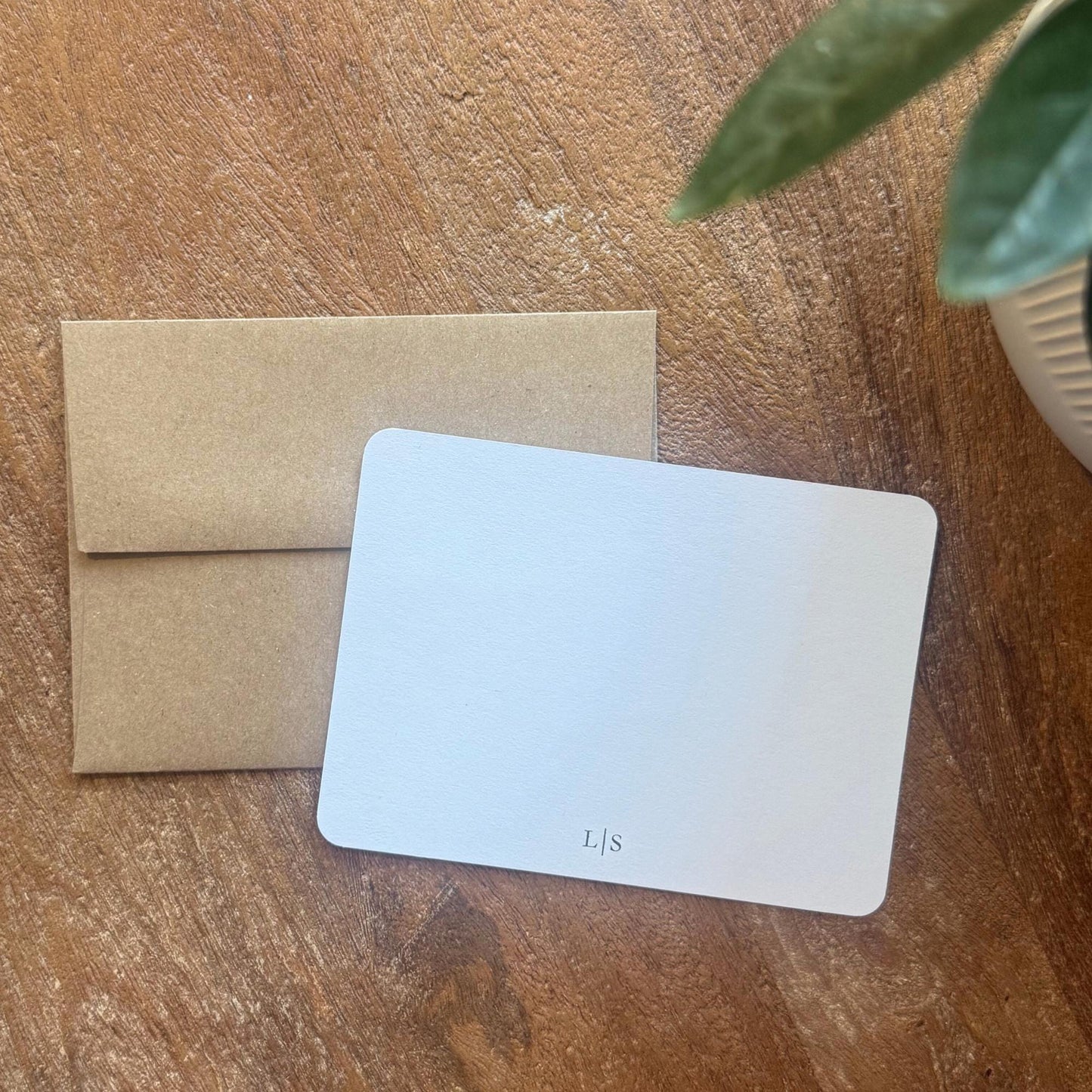 Monogram Personalized Notecards