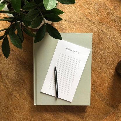 Grocery List Lined Notepad