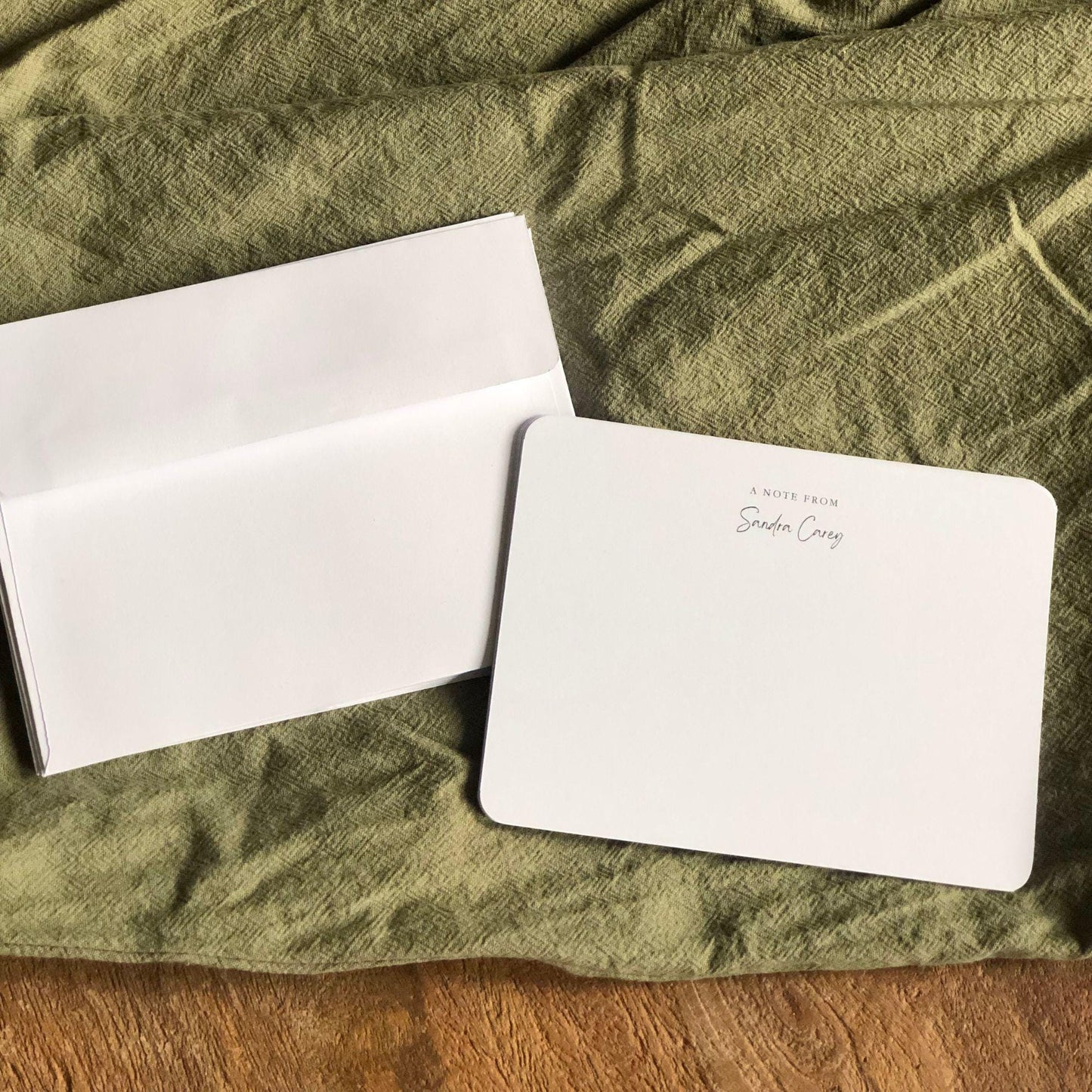 "A Note From" Personalized Notecards