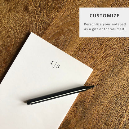 Monogram Personalized Notepad