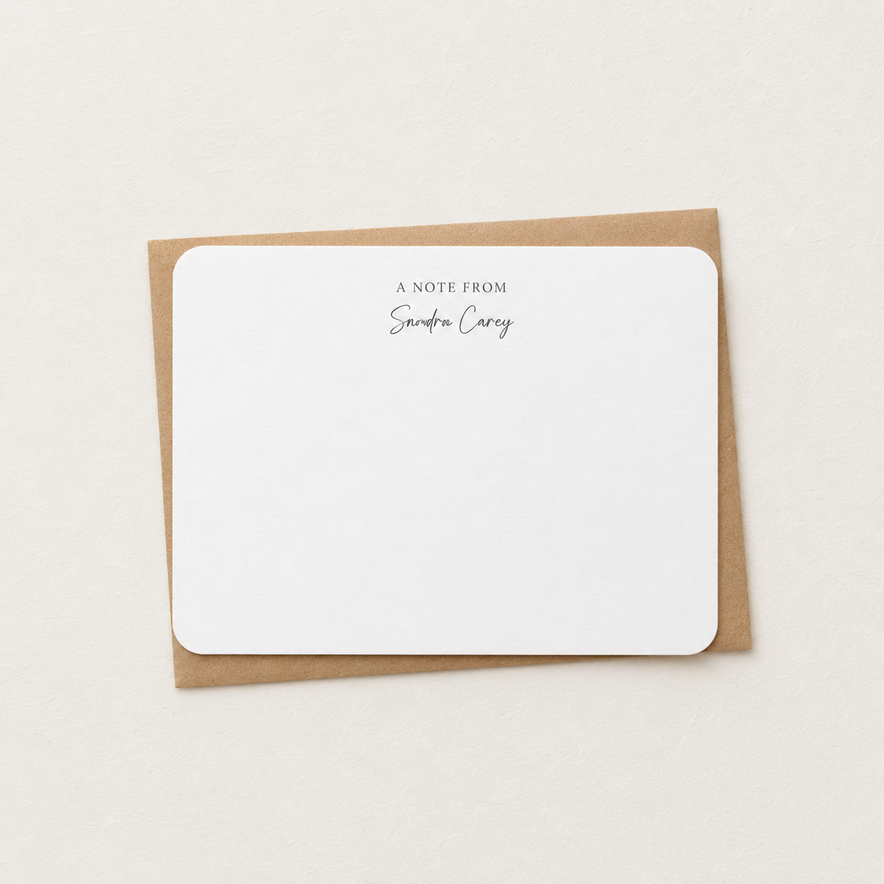 A Note From Notecard Set