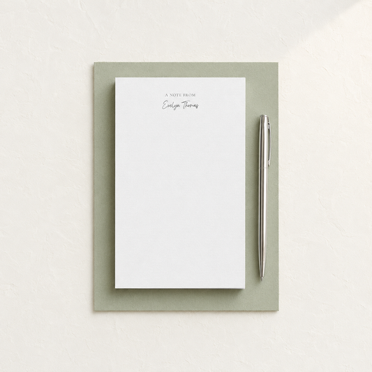 "A Note From" Personalized Notepad