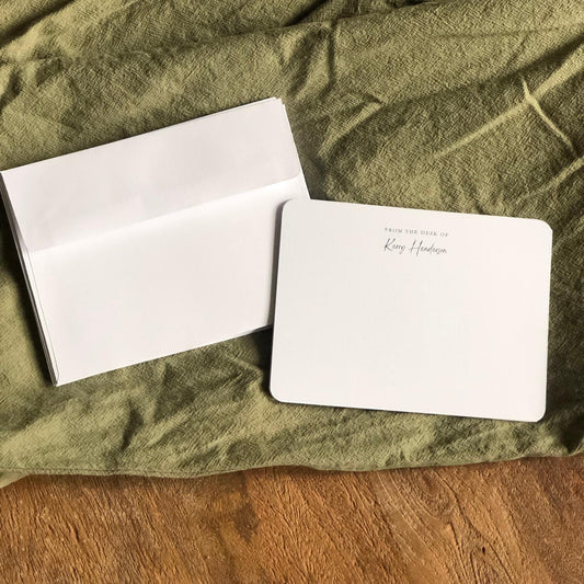 "From the Desk of" Personalized Notecards