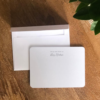 "From the Desk of" Personalized Notecards