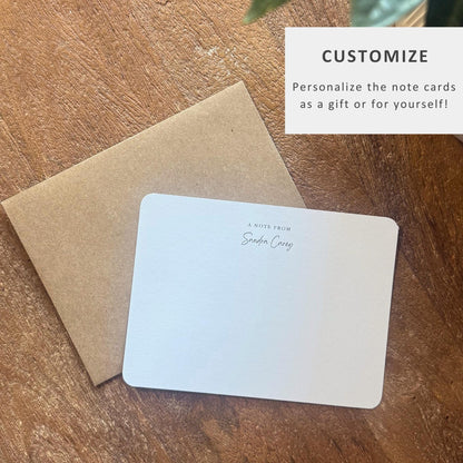 "A Note From" Personalized Notecards