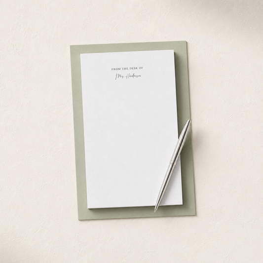 “From the Desk of” Personalized Notepad