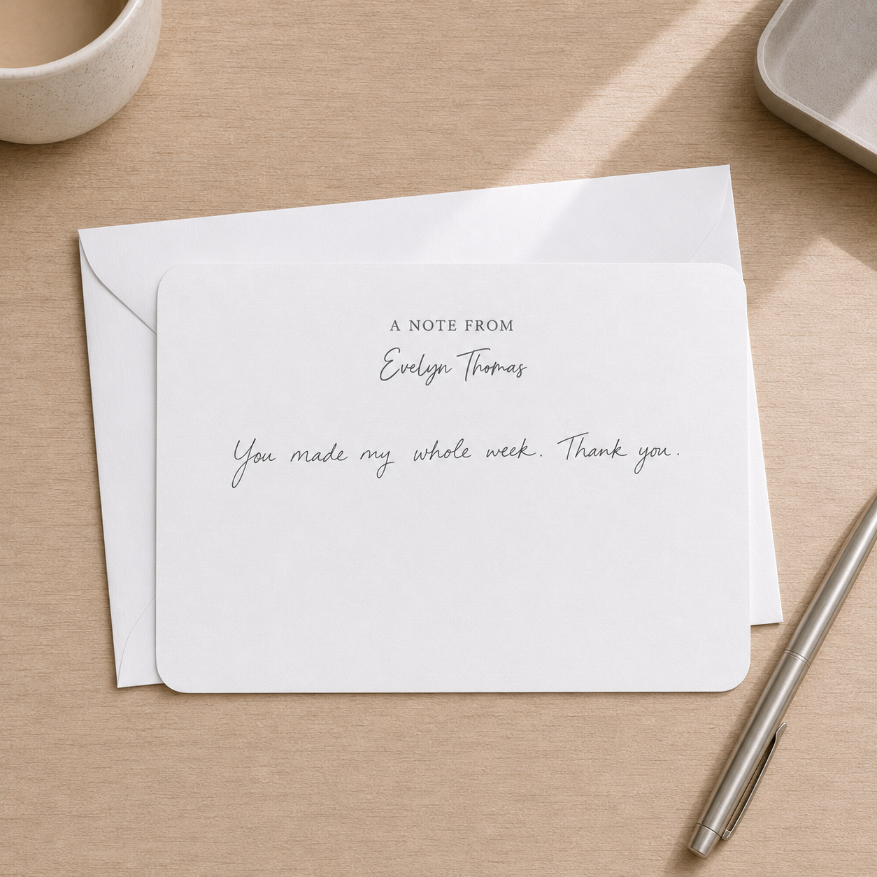 A Note From Notecard Set