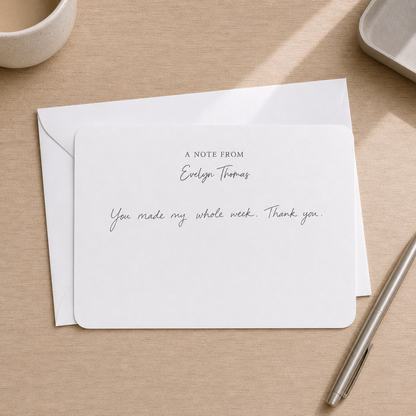 A Note From Notecard Set