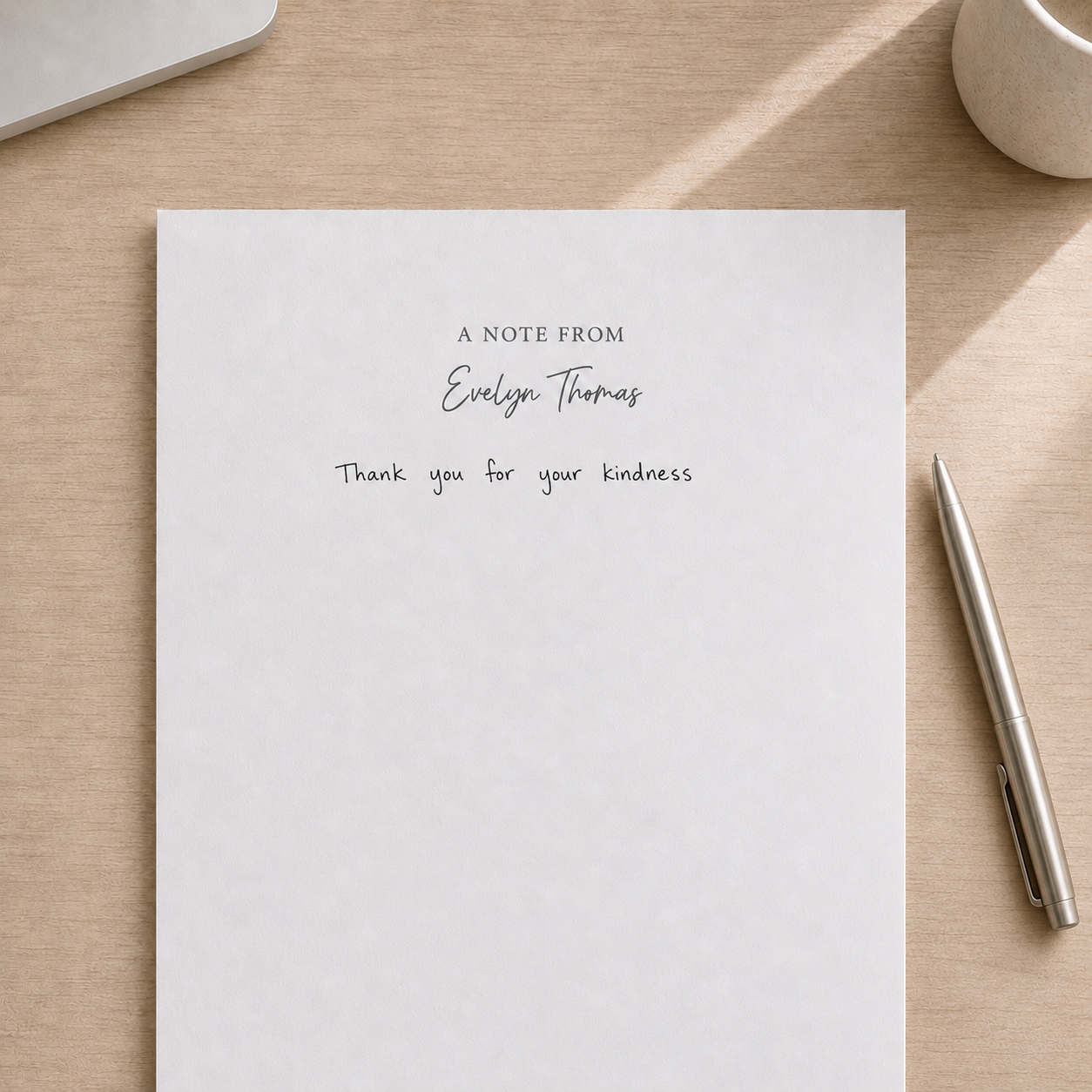 A Note From Notepad