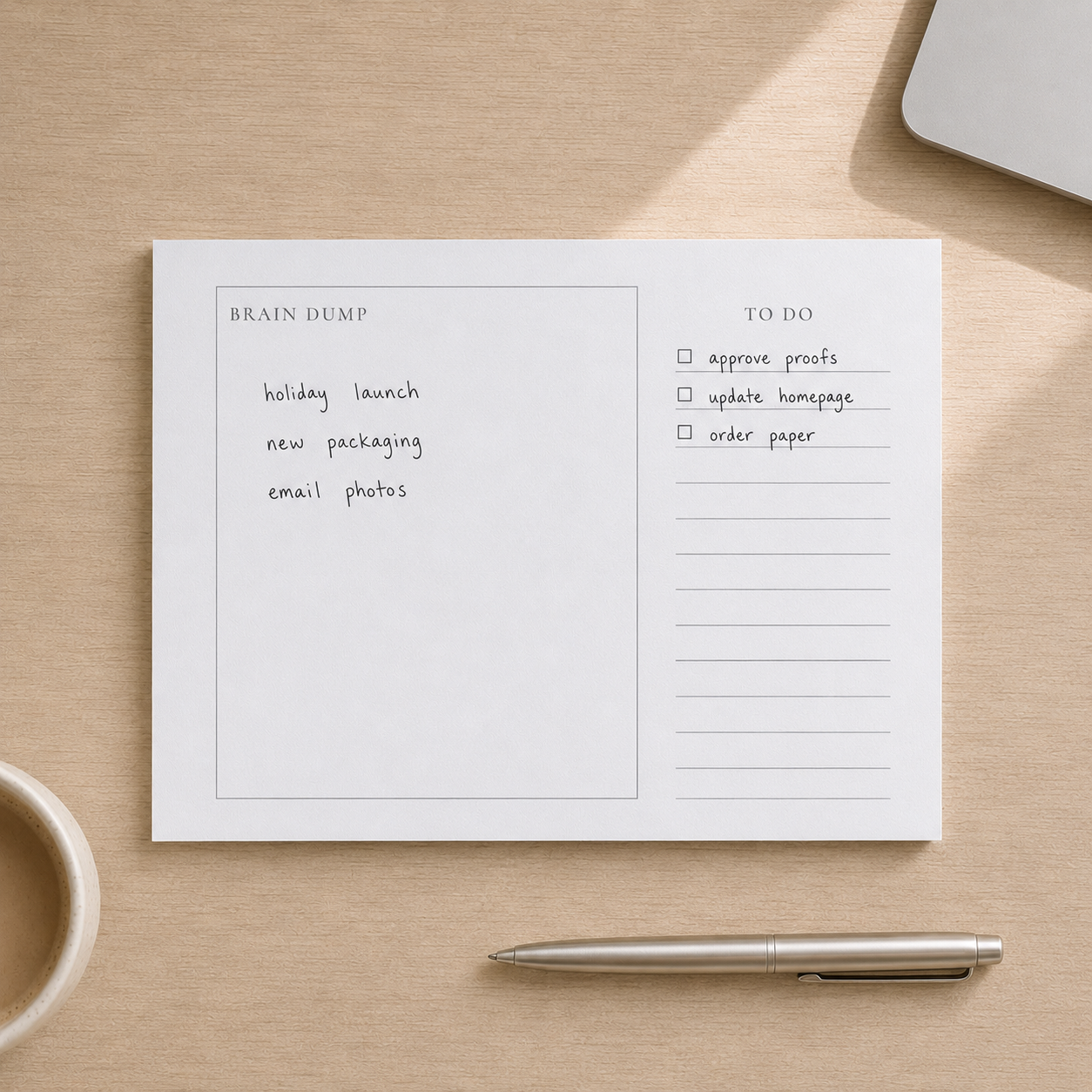 Brain Dump Notepad