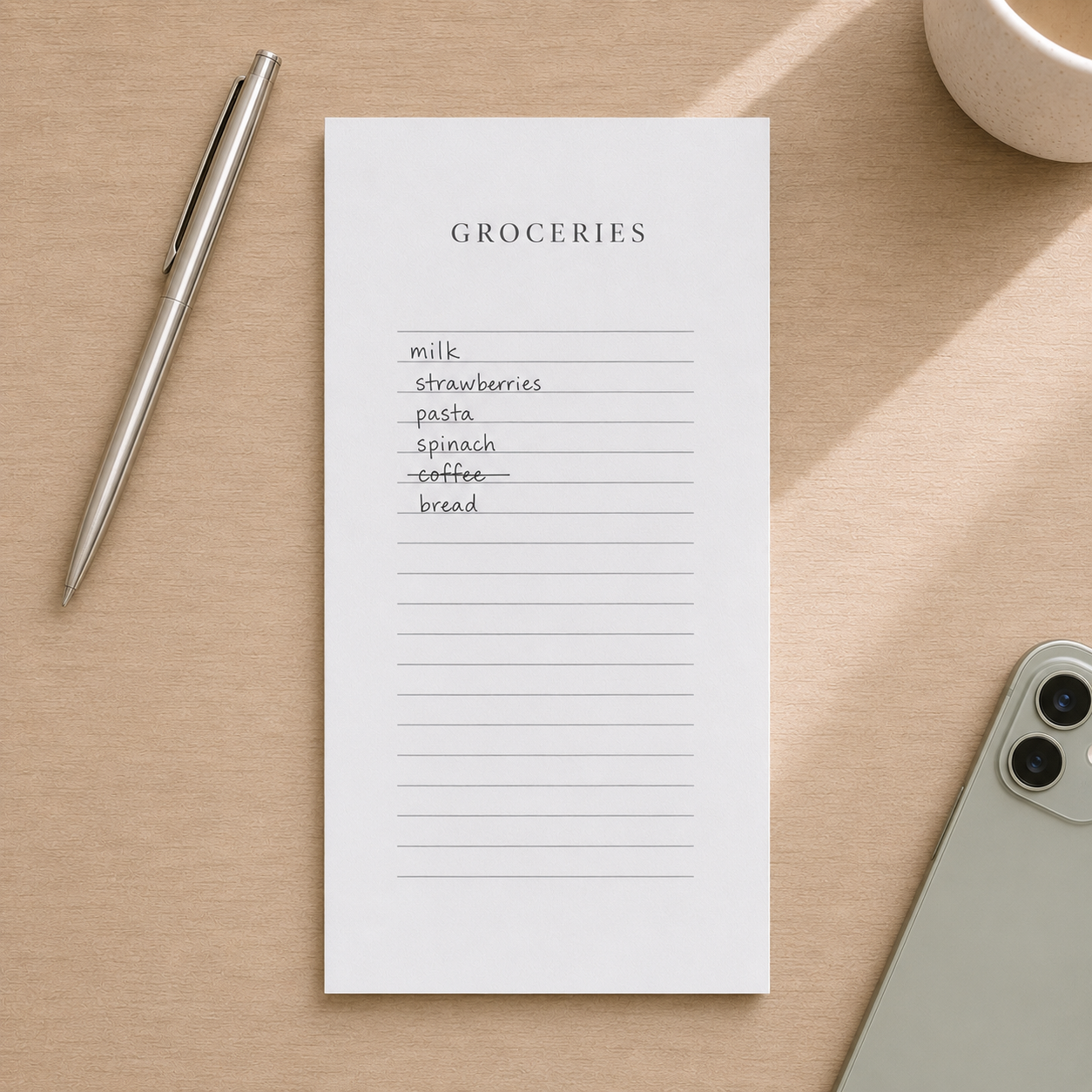 Grocery List Notepad