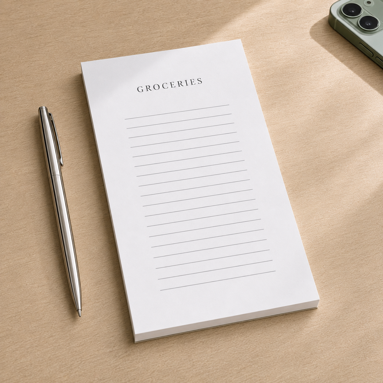 Grocery List Notepad