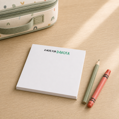 A Note For Kids Lunchbox Notepad