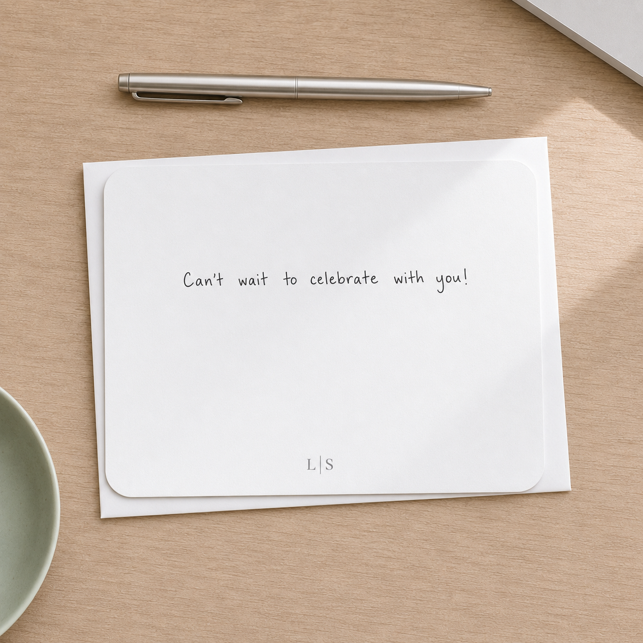 Monogram Notecard Set