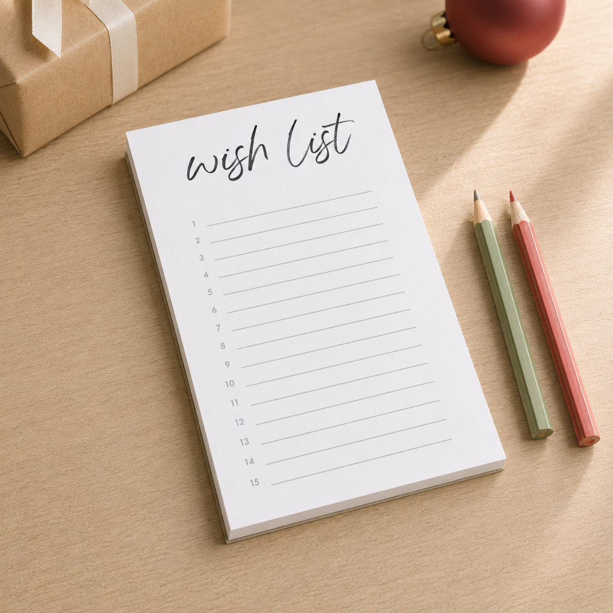 Wish List Notepad
