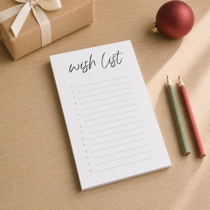 Wish List Notepad