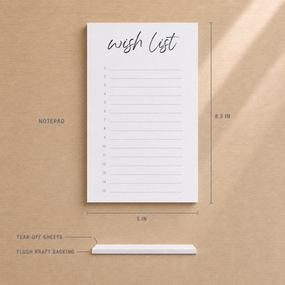Wish List Notepad